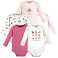 Hudson Baby Unisex Baby Cotton Long-Sleeve Bodysuits Sweet Bakery 5-Pack, 3-6 Months