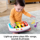 Fisher-Price Portable Baby Chair Kick & Play Deluxe Sit-Me-Up Seat With Piano, Learning & Tray For Infants To Toddlers, Purple M