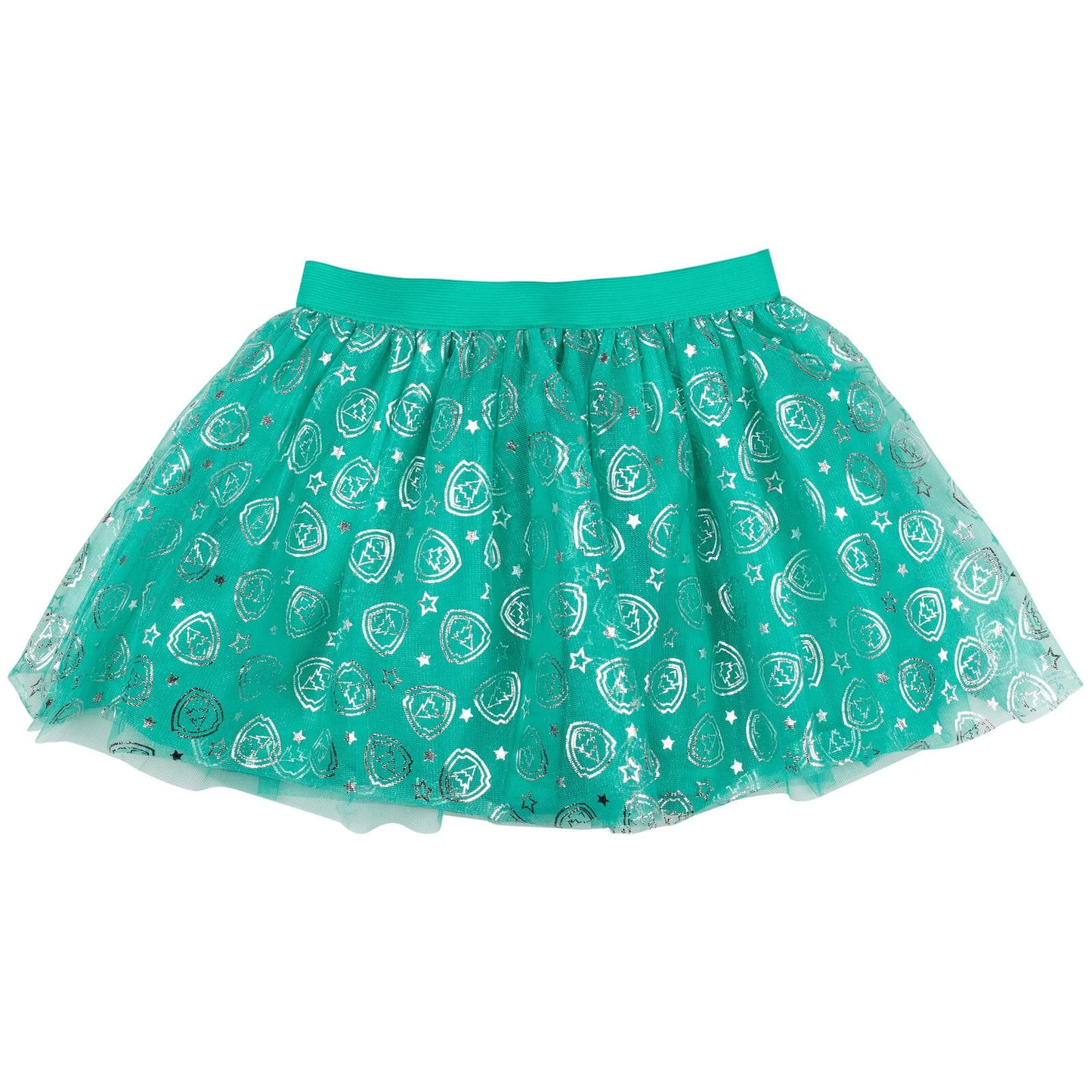 Paw Patrol Everest Little Girls Cosplay Costume T-Shirt Mesh Skirt Tulle Cape And Mask 4 Turquoise 6-6X