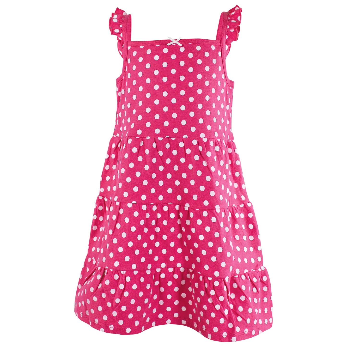 Hudson Baby Girls' Cotton Dresses, Pink Black Roses, 6 Years