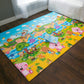 Baby Care Play Mat (Medium, Playful - Pinko & Friend) 73 X 49 Original One-Piece Reversible Rollable Waterproof Play Mat For Inf