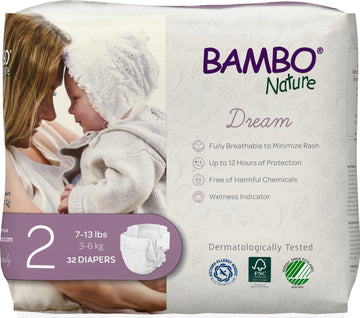 Bambo Nature Premium Baby Diapers (Sizes 1 To 6 Available), Size 2, 192 Count