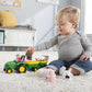 TOMY John Deere Animal Sounds Hayride Musical Tractor Toy - Musical Hayride and Farm Animal Toddler Toys - Includes Farmer Figur
