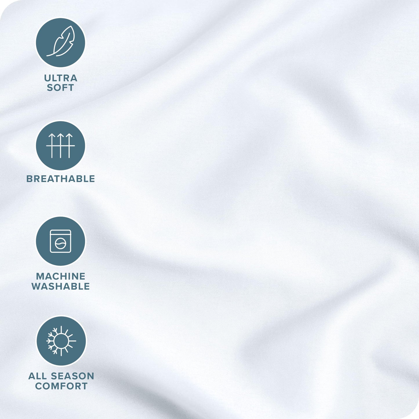 Bare Home Microfiber Pillow Cases - Toddler Size Set Of 2 Cooling Pillowcases Double Brushed White Pack Easy Care (Toddler Pillo