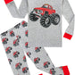 Little Boys Gray Pajamas Sleepwear Red Race Car Toddler Pyjamas Pant Sets For 6T Kids