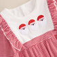 Doisbetthsay Baby Girl Romper Long Sleeve Jumpsuit Hearts Infant Newborn Clothes My First Valentines Baby Girl Outfit (Santa Red