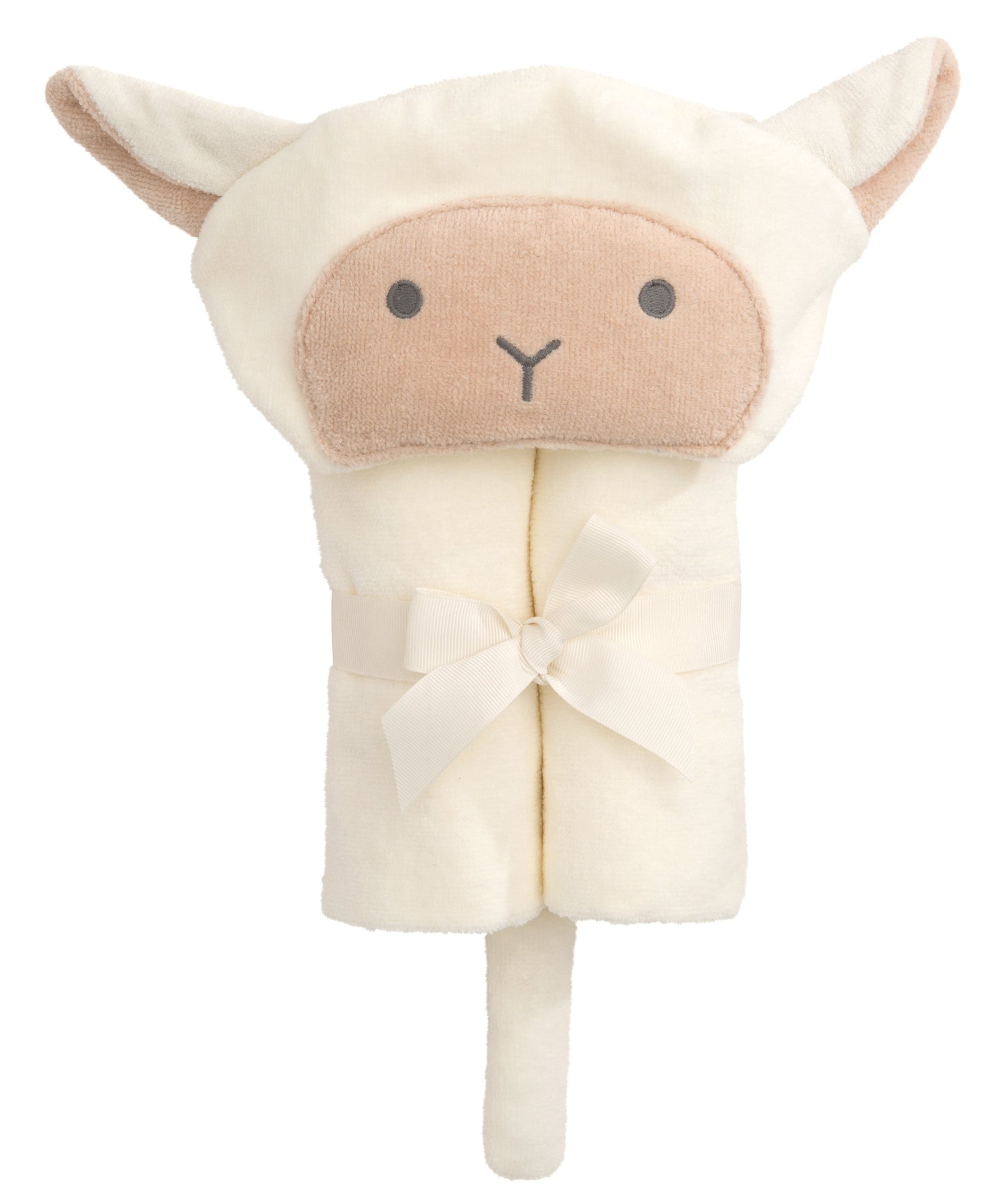 Elegant Baby 100 Cotton Bath Wrap, One Size, Lambie