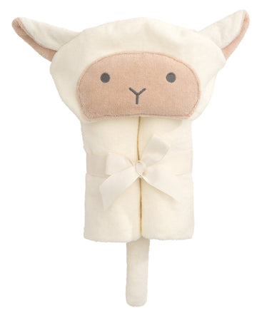 Elegant Baby 100 Cotton Bath Wrap, One Size, Lambie