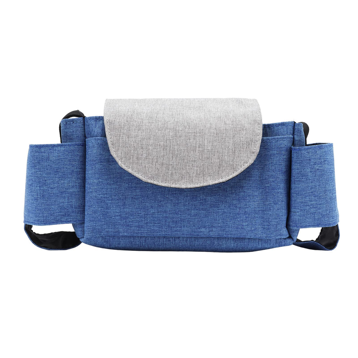 Baby Stroller Holder Bag, Baby Stroller Bag Multi Pocket Oxford Cloth for Shopping (Blue Grey)