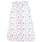 Hudson Baby Unisex Baby Cotton Sleeveless Wearable Sleeping Bag, Sack, Blanket, Feathers, 0-6 Months