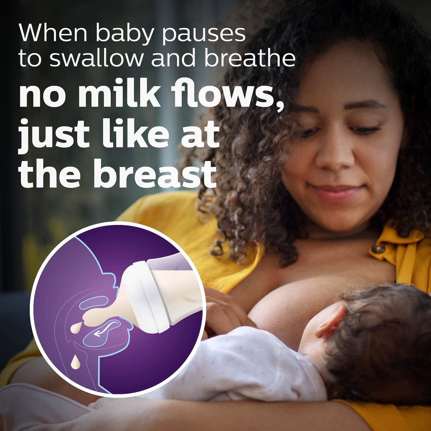 Philips Avent Natural Glass Baby Bottles With Natural Response Nipples (Medium Flow, Flow 3), 8Oz, 4-Pack, Scy913/04