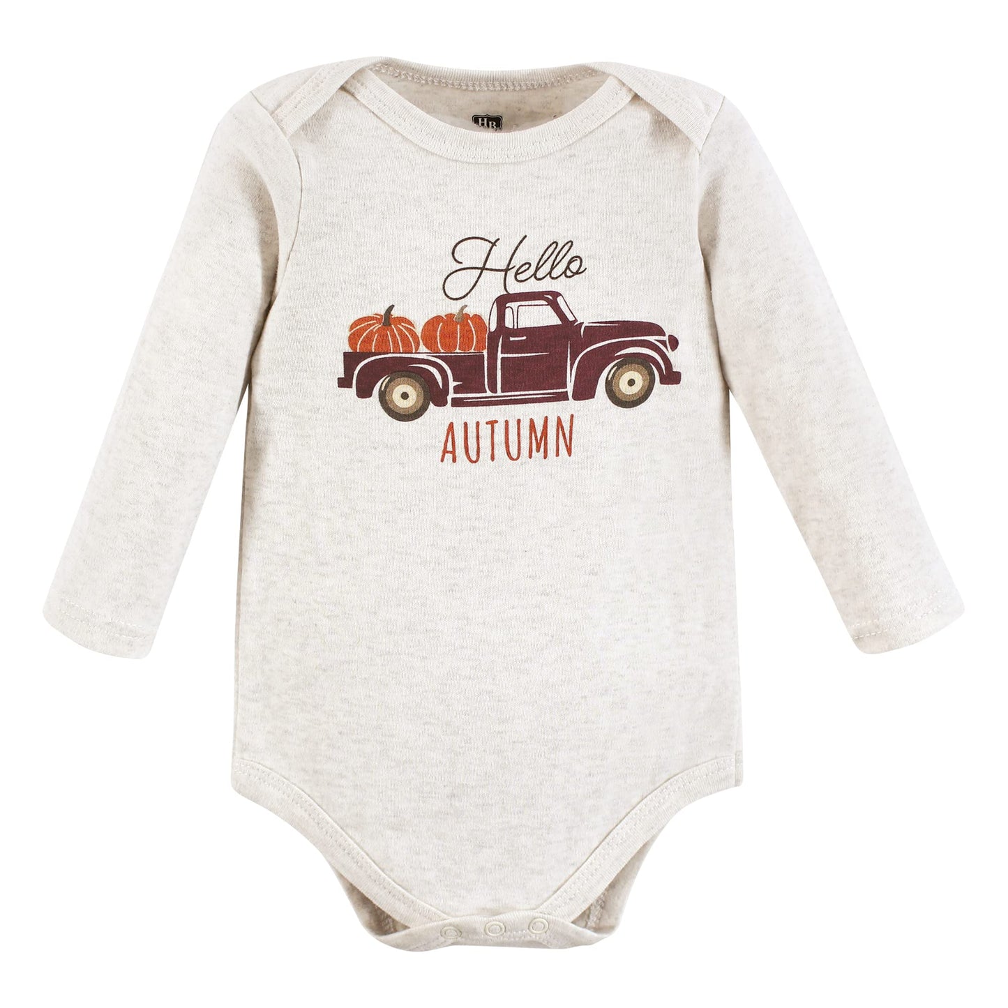 Hudson Baby Girls Bodysuits Unisex Cotton Long-Sleeve Hello Autumn, 6-9 Months, Hello Autumn, 6-9 Months Us