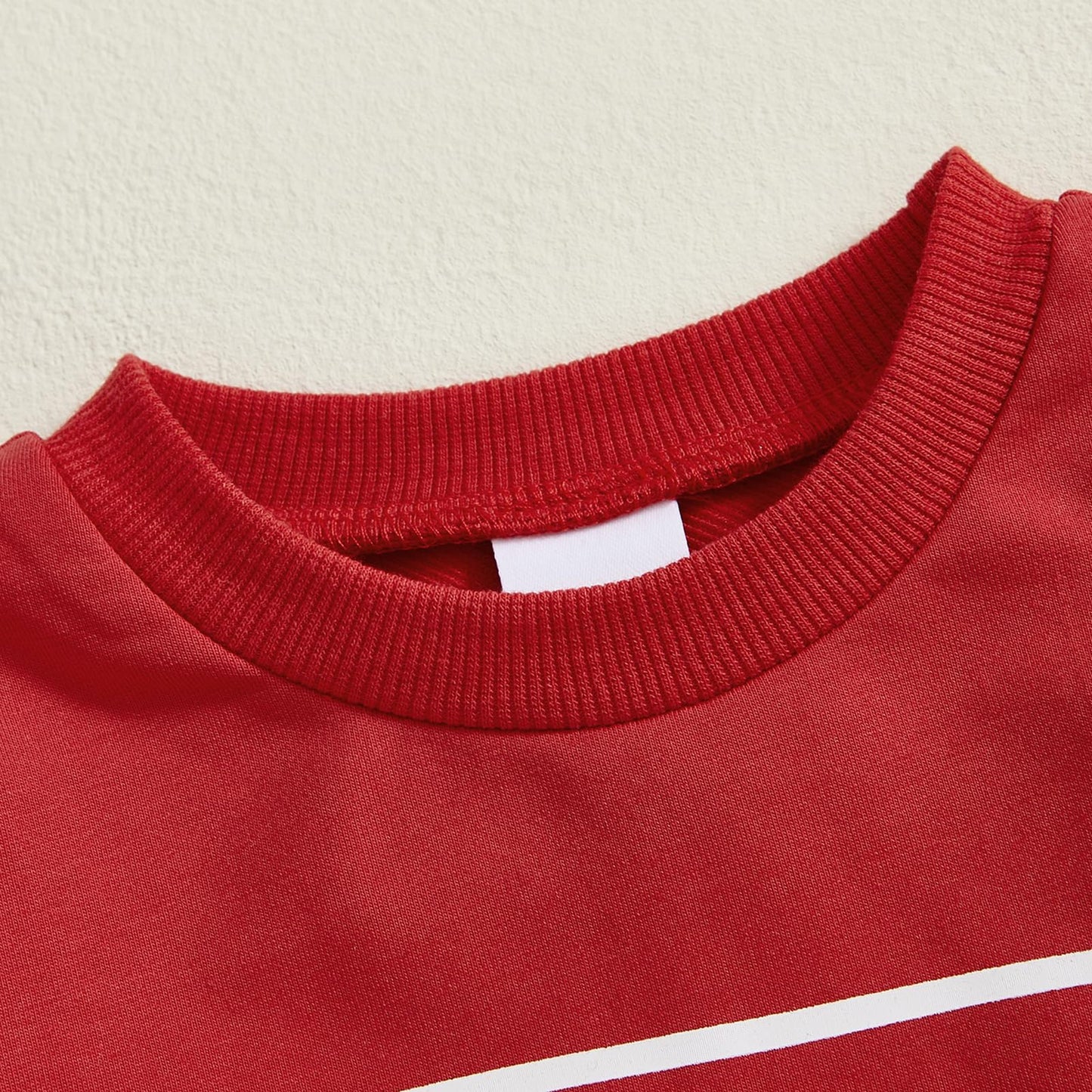 Lagkiyoj Toddler Baby Girl Boy Valentines Outfit Love Heart Long Sleeve Sweatshirt Pullover Tops Jogger Pants Clothes (Red My Lo