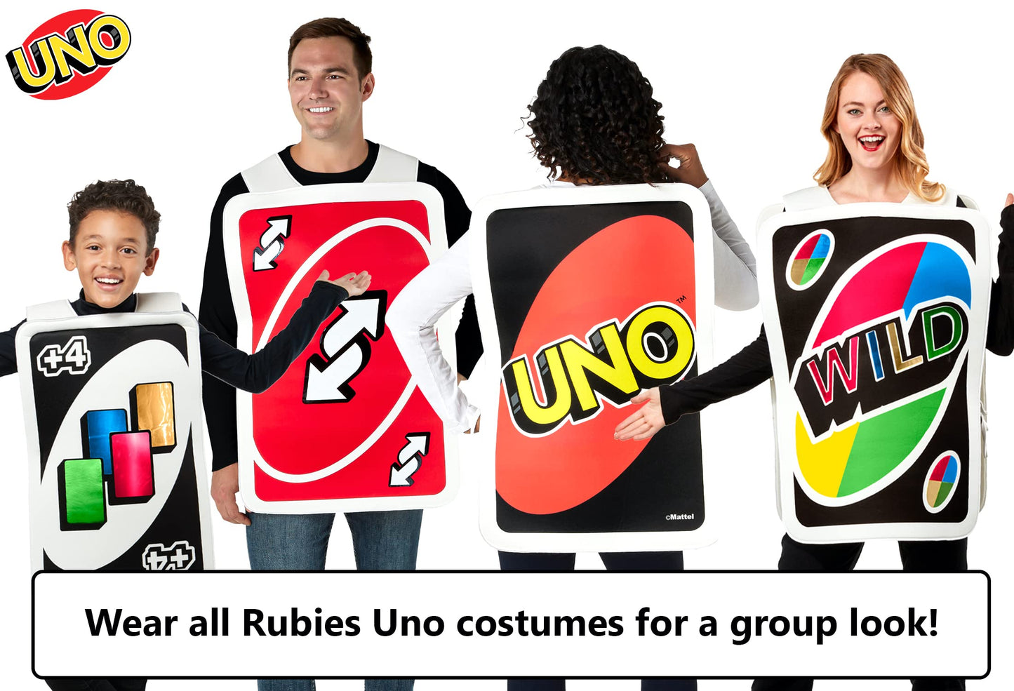 Rubie'S Child'S Mattel Games Uno Draw Four Card Costume, As Shown, One Size