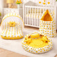 Infantbond Cotton Sleeping Essential Reversible Nest Mattress With Net Carry Bag For Baby (06 Months, Lemon Yellow)