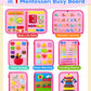 Exorany Busy Board Montessori Toys for 1 2 3 4 Year Old Girl Birthday Gifts, Toddler Girl Toys Age 1-2, 2-4, Busy Book Sensory T