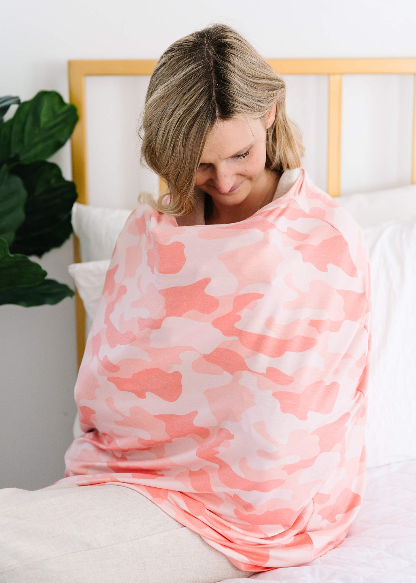 Baby Car Seat Cover Canopy And Nursing Cover Multi-Use Stretchy 5 In 1 Gift'Remi' By Copper Pearl