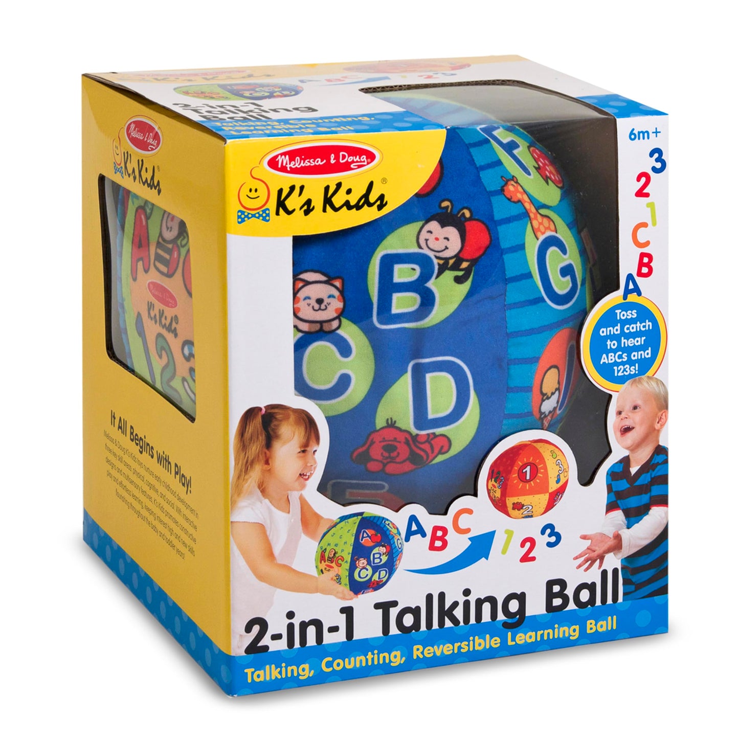 Melissa & Doug Ks Kids 2-in-1 Talking Ball Educational Toy - ABCs and Counting 1-10