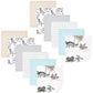 Hudson Baby Unisex Baby Flannel Cotton Washcloths 12-Pack, Neutral Dino World, One Size