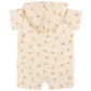 Gerber Baby Boys Hooded Cotton Romper, Desert, 3-6 Months