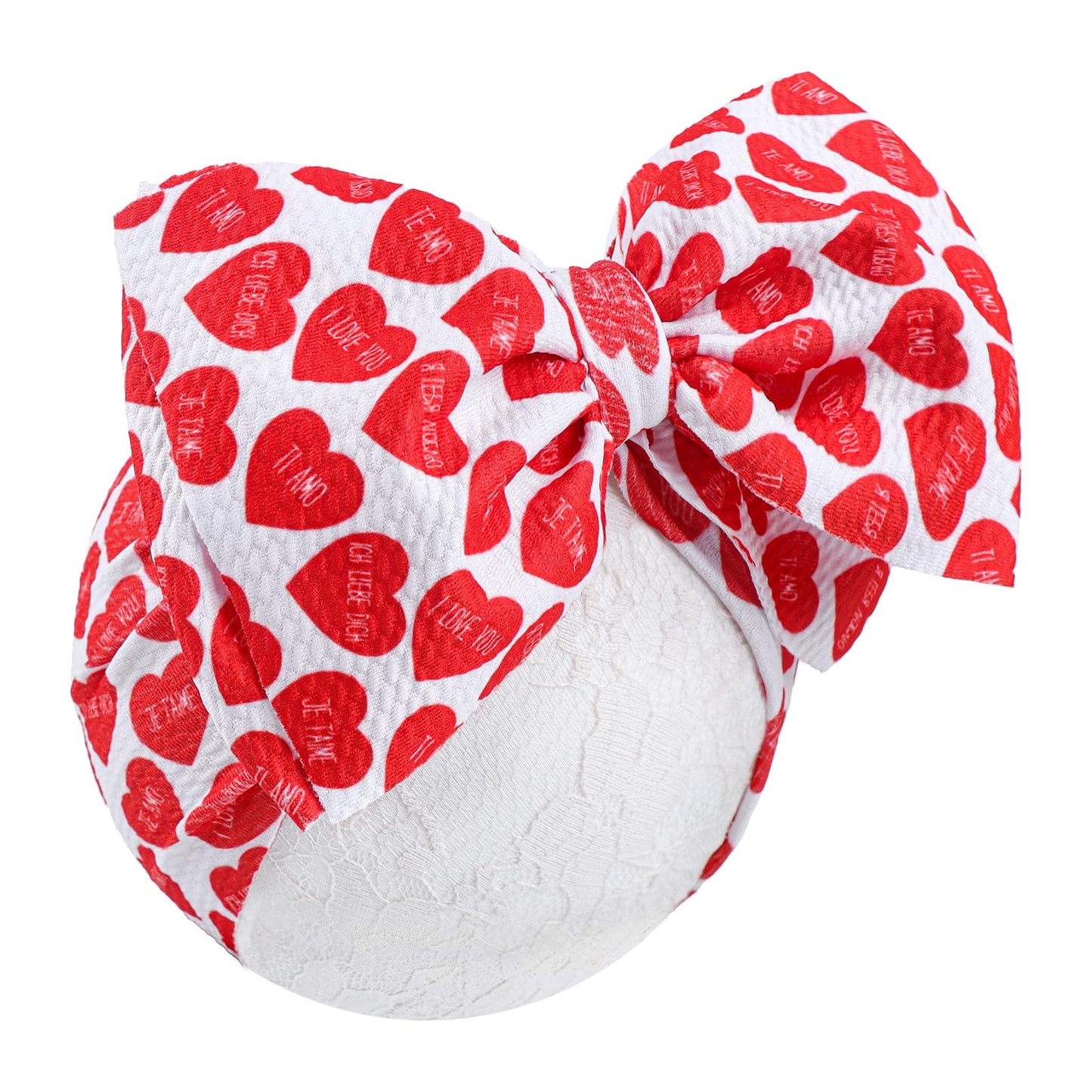 Yanjie Baby Girl Headbands Nylon Headbands Handmade Hair Bows Newborn Wide Hairbands Bows Hair Accessories For Infant Newborns I