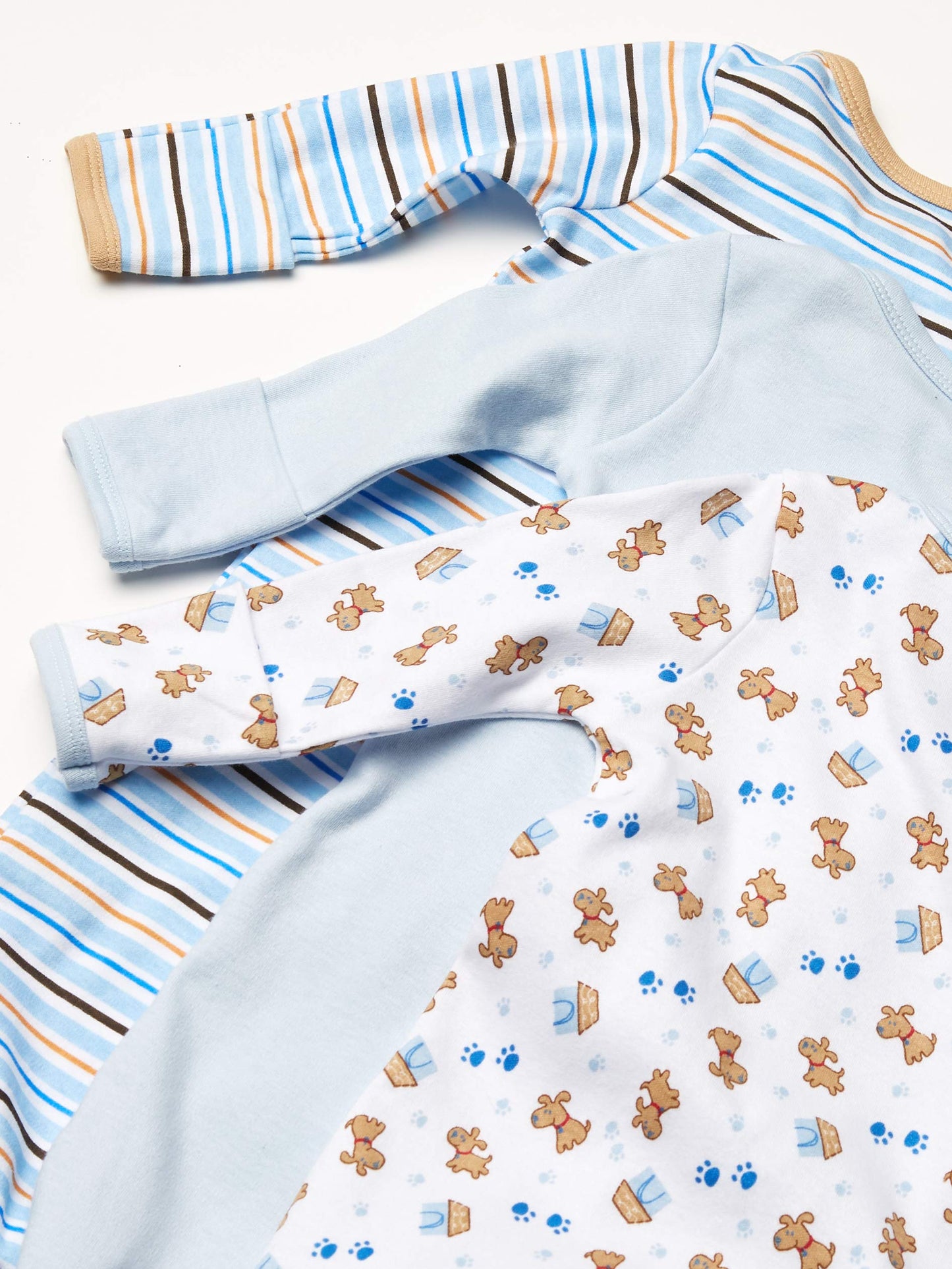 Luvable Friends Unisex Baby Cotton Gowns, Blue, Preemie-Newborn