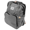 Mommy Bag, Oxford Cloth Folding Nappy Bag Multifunctional for Daily Use for Travel(Light Grey)