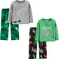 Simple Joys By Carter'S Boys' 4-Piece Pajama Set (Cotton Top & Fleece Bottom), Dinosaur, 18 Months
