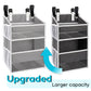 Hanging Diaper Organizer For Changing Table, Cribs, Car, Playard Or Wall & Nursery Organization - Durable 2-Tier Diaper Caddy Wi