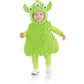 Underwraps Babys Alien Belly-Babies, Green, Large