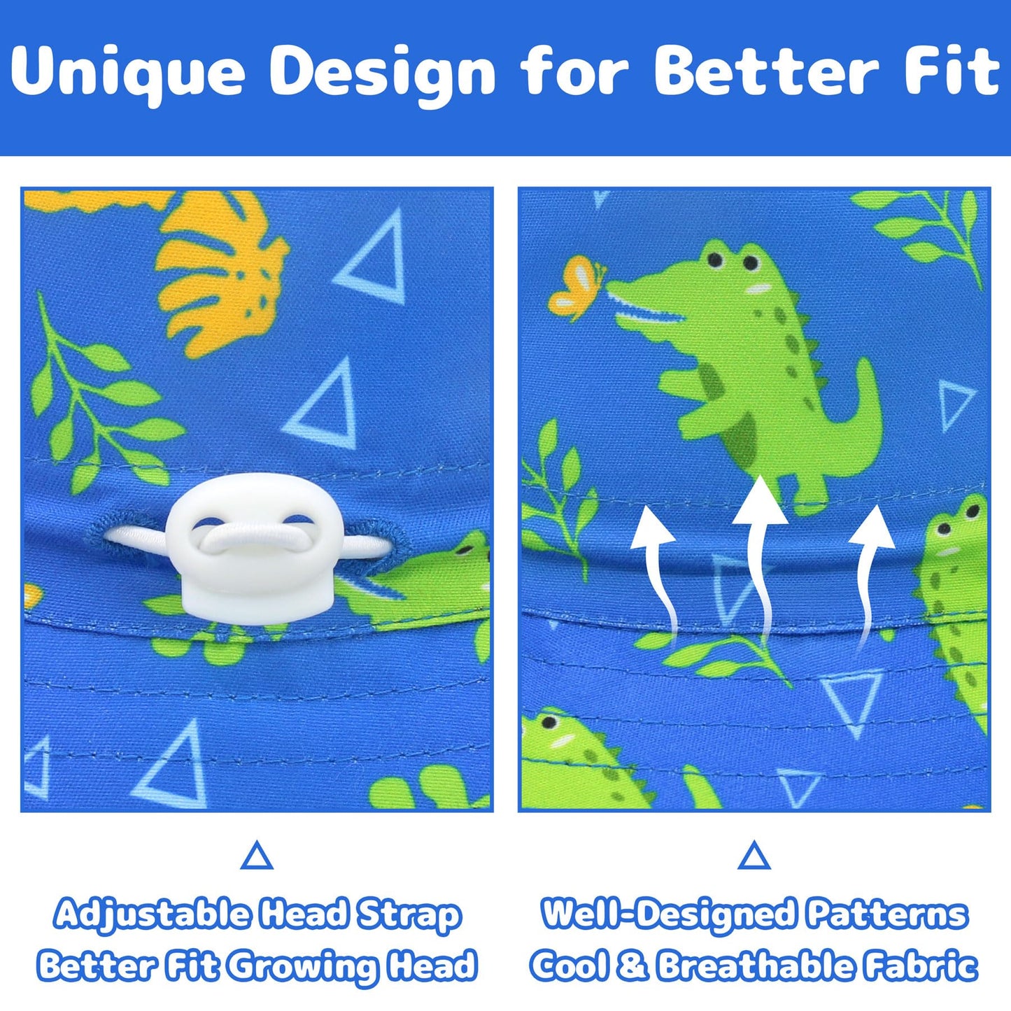 Toddler Sun Hats Boys 2T-4T Toddler Beach Hat Toddler Bucket Hats For Boys Sun Hat For Toddler Swim Hat Toddler Boy Hat