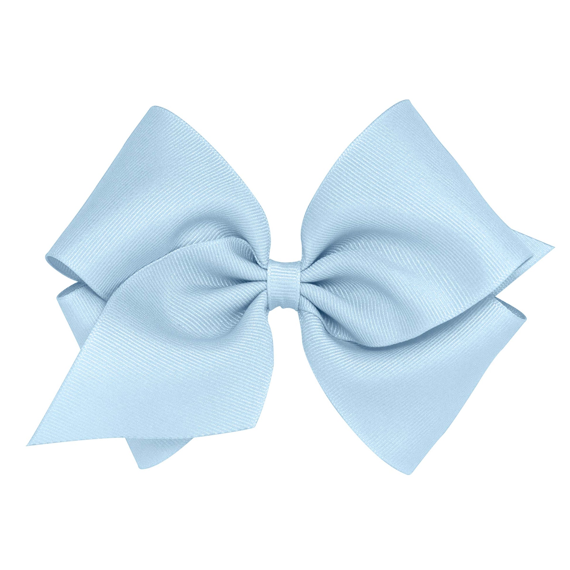 Wee Ones Girls' Classic Grosgrain Hair Bow With Plain Wrap Center On A Weestay Hair Clip, Handmade, Mini King Sized Bow, Millenn