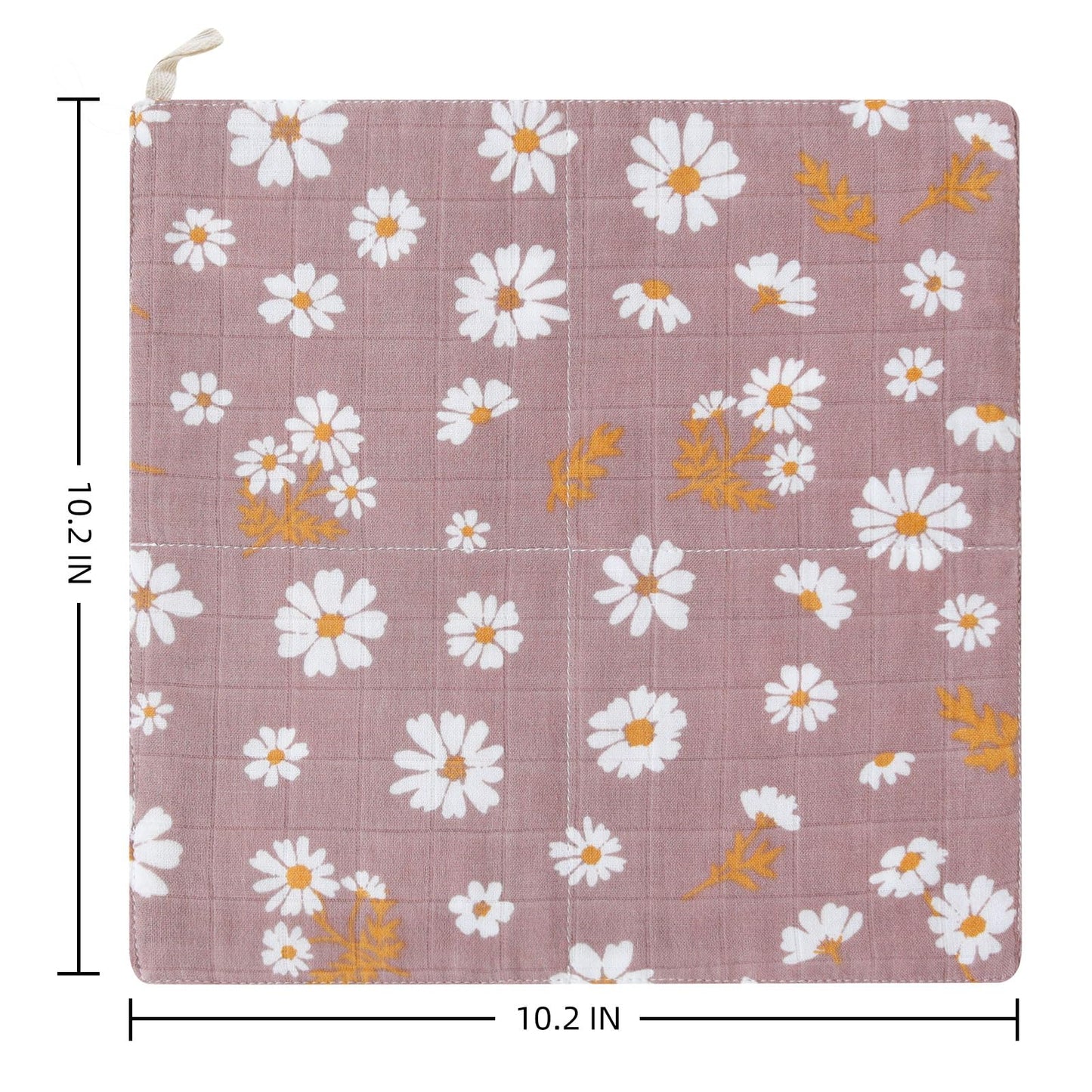 LifeTree Baby Muslin Washcloths, Soft 6 Pack Baby Wash Cloths Unisex for Boys Girls, 70% Viscose from Bamboo and 30% Cotton Bath