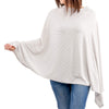 Weesprout Nursing Cover For Breastfeeding, Soft & Breathable Nursing Poncho, Neck Insert For Hands-Free View, Machine Washable &