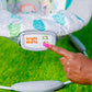 Bright Starts Comfy Baby Bouncer Soothing Vibrations Infant Seat - Taggies, Music, Removable Toy-Bar, 0-6 Months Up To 20 Lbs (J