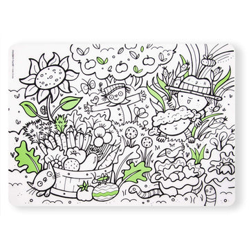 Modern-Twist Waterproof, Dishwasher Safe Mark-Mat, Single, Garden Play