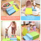 Auksay Baby Climbing Blocks, Soft Play Set for Crawling Baby 6-12 Months, Anti-Slip Particles Bottom & hook and loop Connectors,