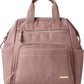 Skip Hop Diaper Bag Backpack: Mainframe Large Capacity Wide Open Structure with Changing Pad & Stroller Attachement, Dusty Rose