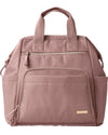 Skip Hop Diaper Bag Backpack: Mainframe Large Capacity Wide Open Structure with Changing Pad & Stroller Attachement, Dusty Rose