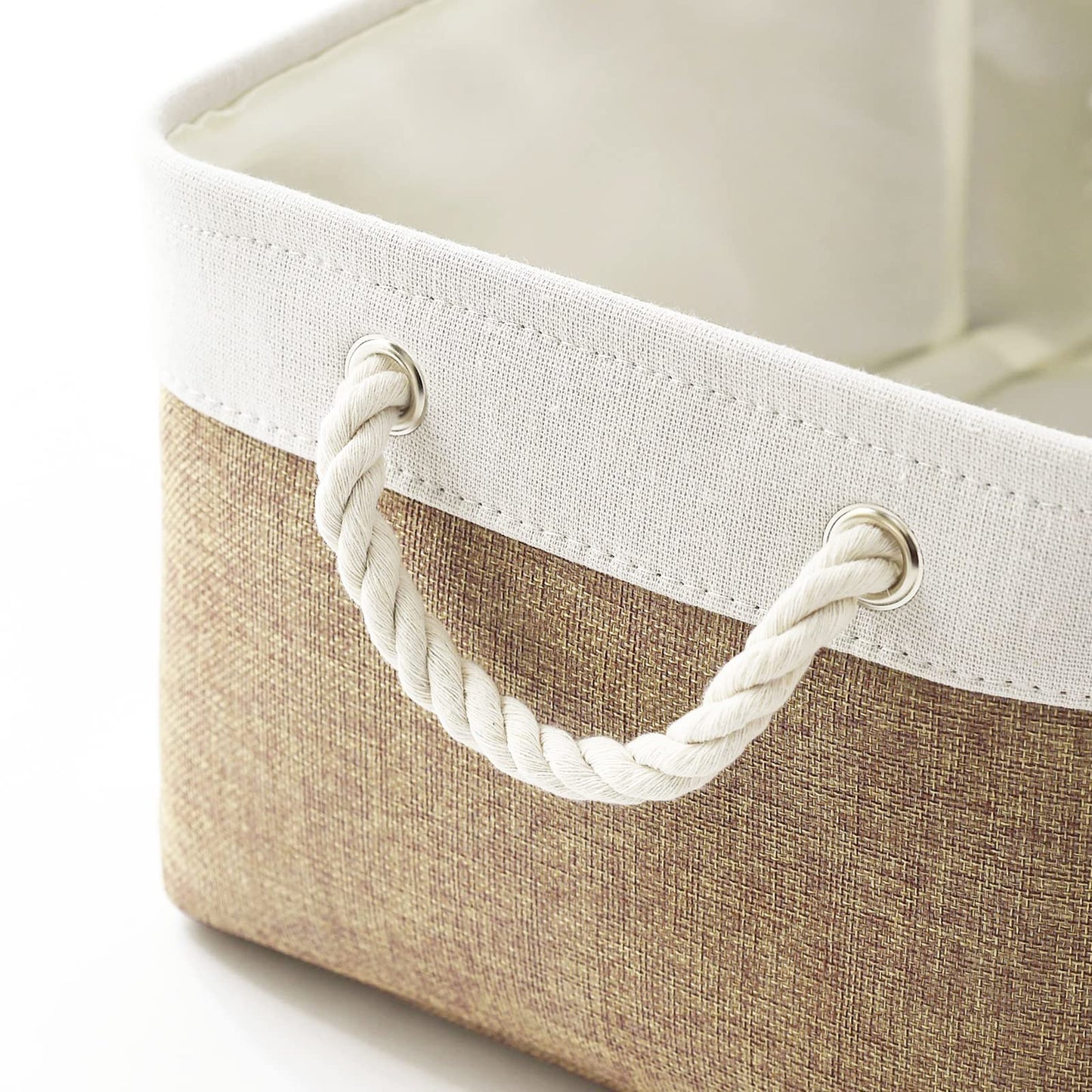Sacyic Fabric Storage Baskets Rectangular Baskets Baskets For Organizing Fabric Basket For Shelves Decorative Baskets For Toys E