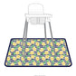 Bapronbaby Summer Stripes Pineapple Splash Mat - Waterproof Catch-All For Under High Chairs, Floors, Tables, Playtime Or Arts &