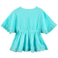 Gerber Baby Girl'S Standard Toddler Kaftan Swim Cover Up, Aqua, 0-3 Months