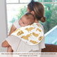 Yyzzh Golden Retriever Dog Muslin Burp Cloths For Baby 2 Pack Soft 100% Cotton Baby Washcloths Bibs For Boy Girl