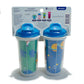 Playtex Baby Sipsters Stage 3 Straw Cups, Spill-Proof, Leak-Proof, Insulated - Car, Construction, And Donosaur, 9 Oz, 3 Count