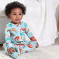 Gerber Unisex Baby Toddler Buttery Soft Snug Fit Footed Pajamas With Viscose Made From Eucalyptus, Dino, 6-9 Months