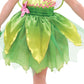 Party City Classic Tinker Bell Costume For Toddler Girl - Includes Petal Dress With Pink Vines & Glittery Wings - Disney Peter P