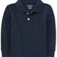The Children'S Place Baby Boys And Toddler Boys Long Sleeve Pique Polo, Nautico, 6-9 Months