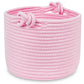 Abenkle Small Woven Basket, Cotton Rope Shelf Storage Basket, Small Round Basket, Cute Baby Basket, Decorative Round Bin For Nur