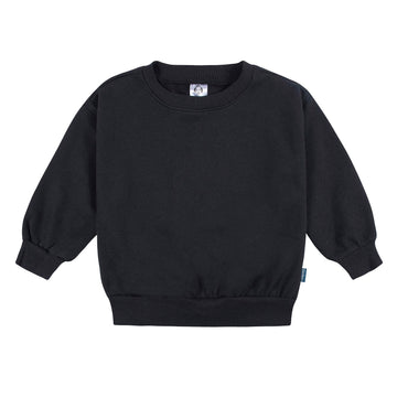Gerber Baby Boys Toddler 2-Piece Fleece Sweatshirt And Jogger Set, Black Solid, 18 Months