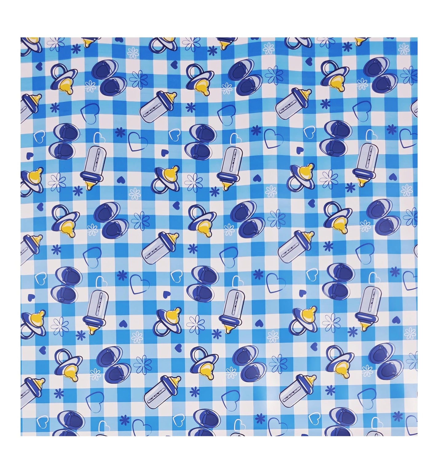 Pookie Plastic Sheet | Rubber Sheet For Babies | Bed Wetting Protector | 012 Months | 90 X 90 Cm (Blue Bottle)